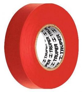 Изолента, акрил, ширина 19 мм, красная TRUPER 12504 ― TRUPER SHOP